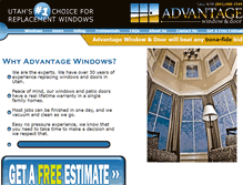 Tablet Screenshot of advantagewindowanddoor.net